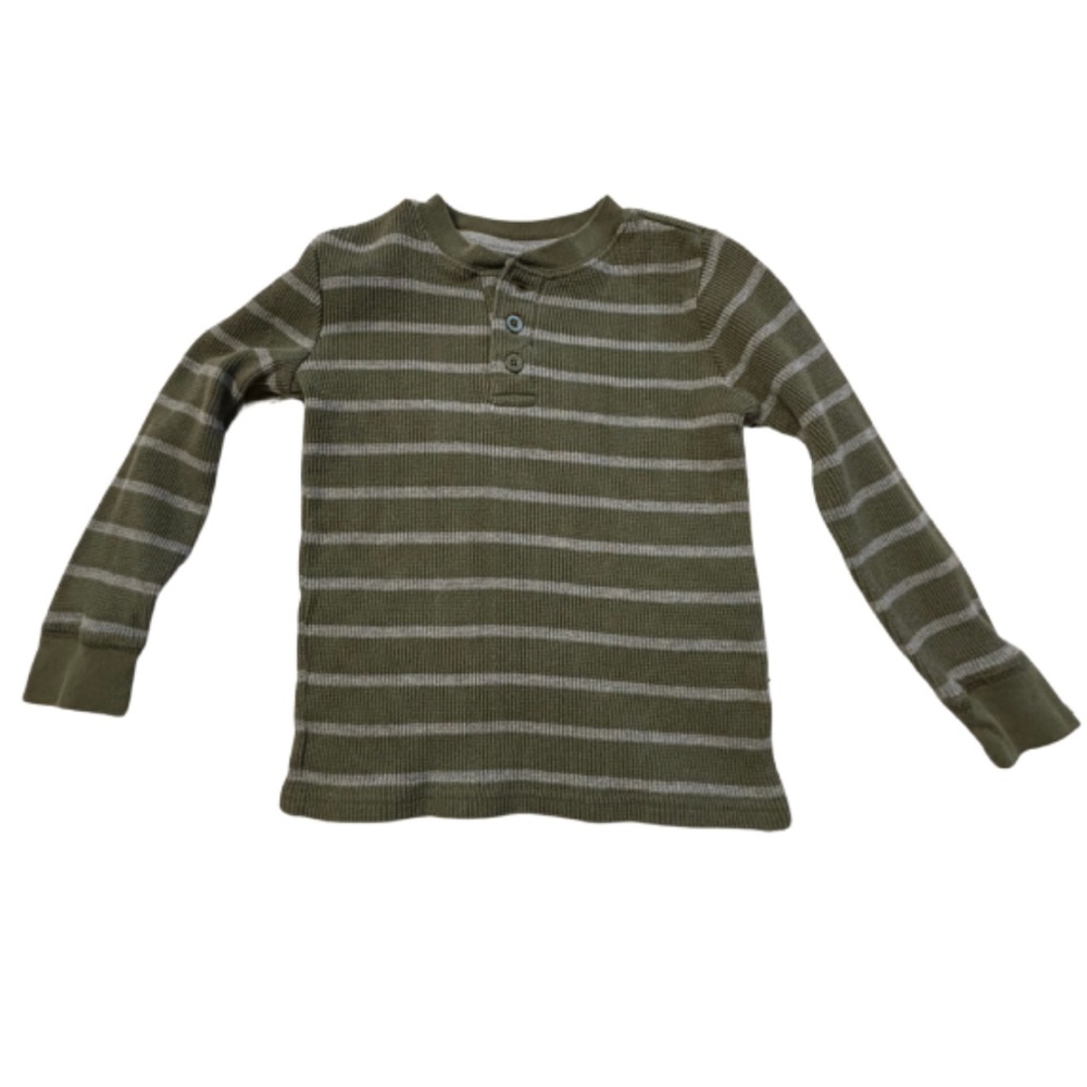 🏷️ Striped Henley Shirt